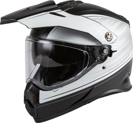 GMAX AT-21 ADVENTURE RALEY HELMET MATTE BLACK/WHITE 2X G1211078