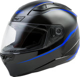 GMAX FF-88 FULL-FACE PRECEPT HELMET BLACK/BLUE XS G1884043