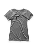 ALPINESTARS WOMEN'S AGELESS TEE GREY LG 1W38-73002-1026-L