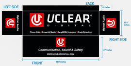 UCLEAR HELMET AUDIO 6'-8' CONVERTIBLE TABLE COVER 19POS2