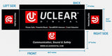UCLEAR HELMET AUDIO 6'-8' CONVERTIBLE TABLE COVER 19POS2