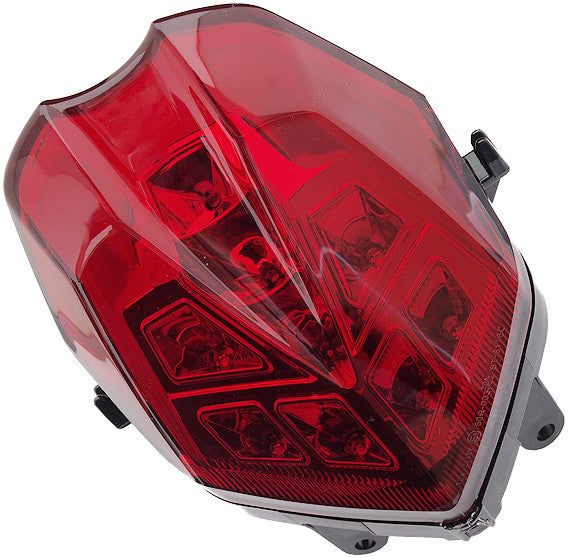 COMP. WERKES INTEGRATED TAILLIGHT CHROME/RED DTNA/STRT TRPL MPH-80176R