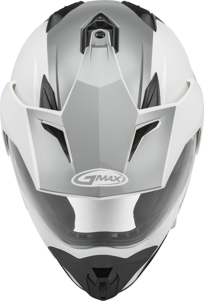 GMAX GM-11 DUAL-SPORT SCUD HELMET WHITE/GREY XL G1113247