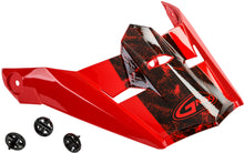 Load image into Gallery viewer, GMAX VISOR W/SCREWS DOMINANT MX-46Y RED/BLACK/WHITE YS-YL G046911