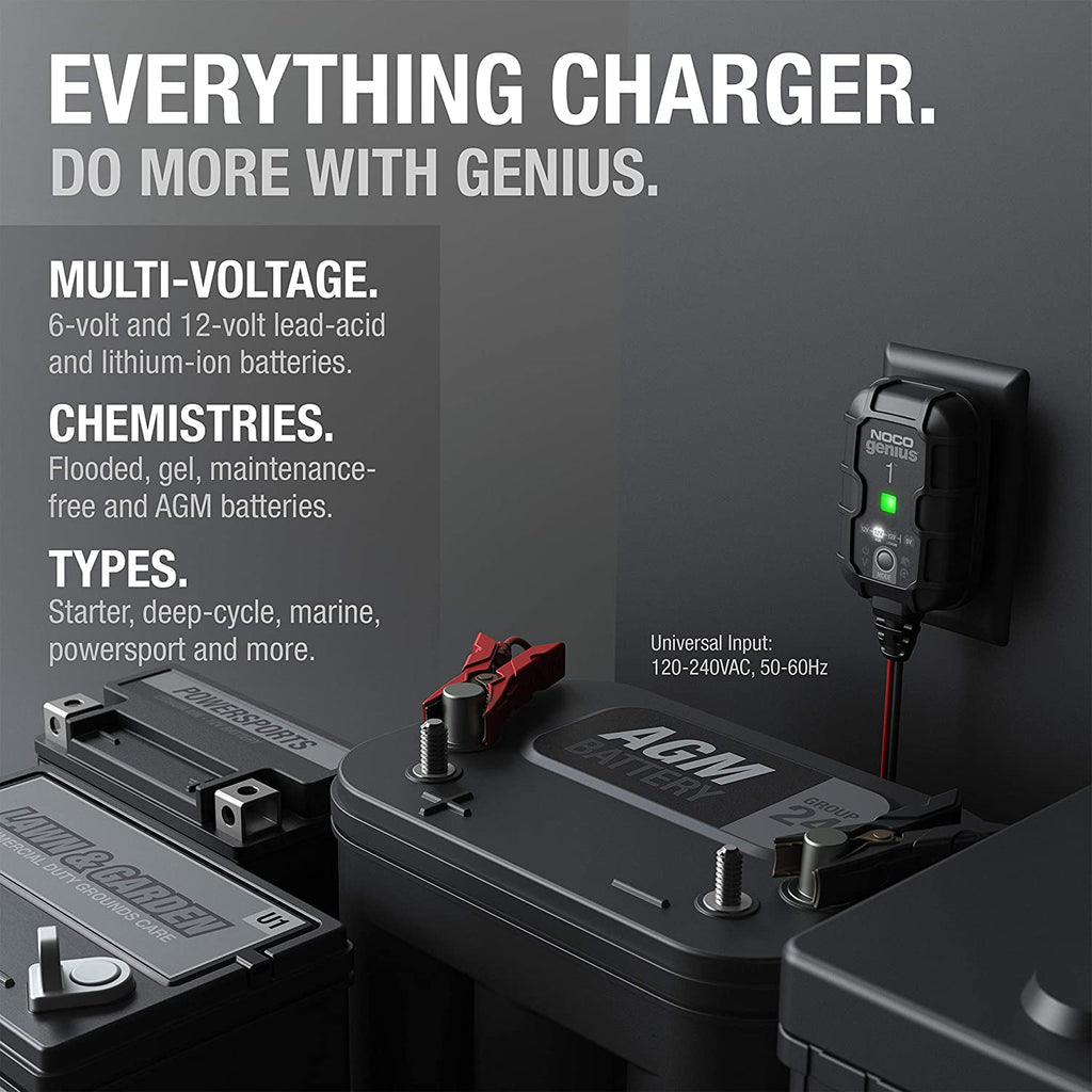 NOCO GENIUS BATTERY CHARGER 1 AMP GENIUS1