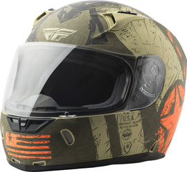 FLY RACING REVOLT LIBERATOR HELMET MATTE BROWN/ORANGE XS 73-8373-1