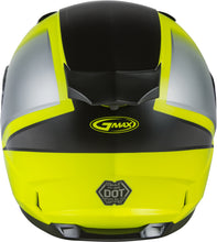Load image into Gallery viewer, GMAX YOUTH GM-49Y HAIL SNOW HELMET MATTE HI-VIS/BLACK/GREY YM G2492741