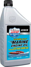 LUCAS MARINE ENGINE OIL 20W-50 SEMI-SYN. 1QT 10654