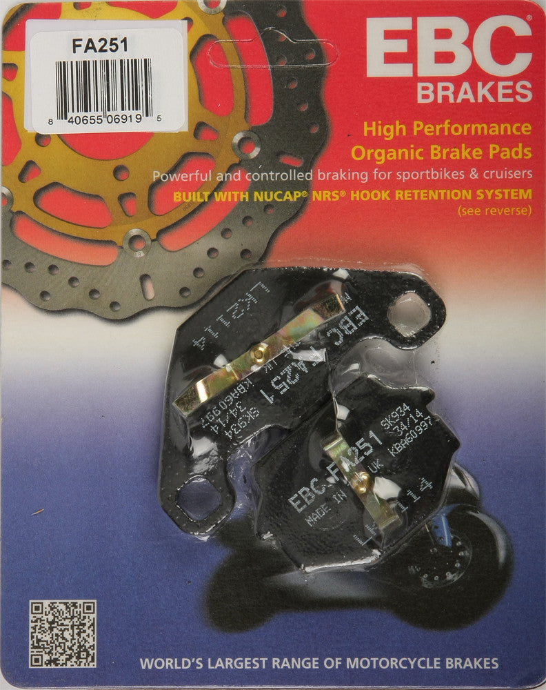 EBC BRAKE PADS FA251-atv motorcycle utv parts accessories gear helmets jackets gloves pantsAll Terrain Depot