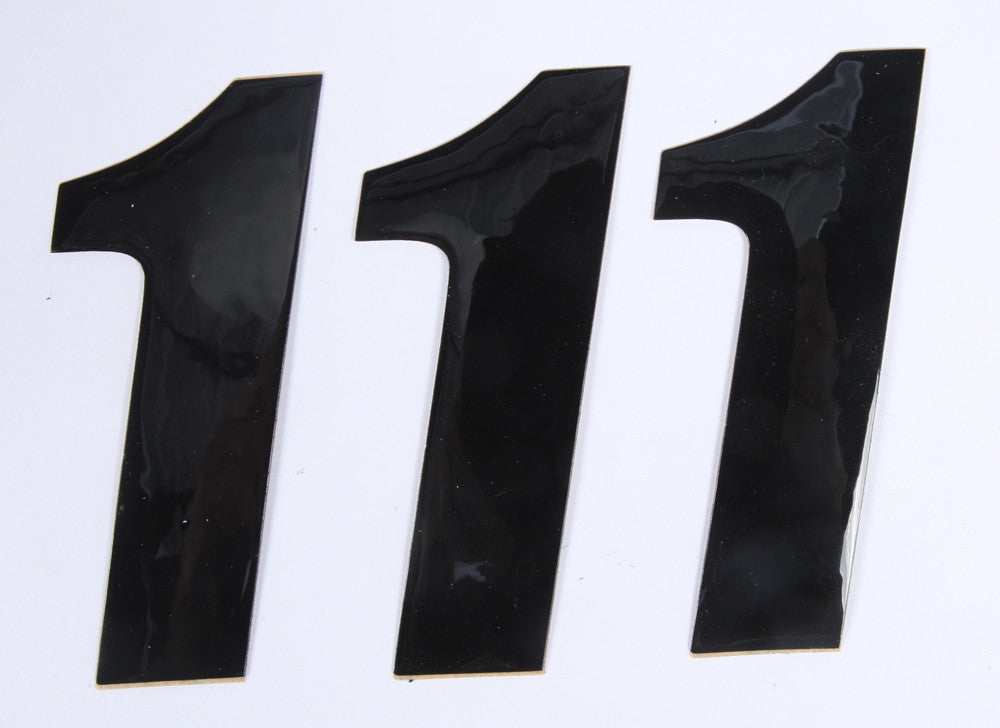 D'COR NUMBER 1 BLACK 4" 3/PK 45-24-1