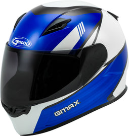 GMAX FF-49 FULL-FACE DEFLECT HELMET WHITE/BLUE LG G1494516