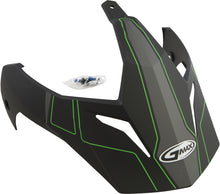 Load image into Gallery viewer, GMAX VISOR W/SCREWS EXPEDITION MATTE BLACK/HI-VIS GREEN GM-11 G011091