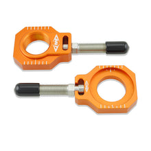 Load image into Gallery viewer, BOLT CHAIN ADJUSTER BLOCKS KTM ORANGE CHAD-KTM2.OR