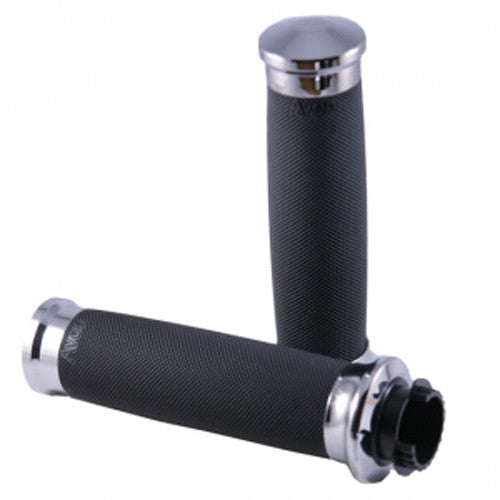 AVON CUSTOM CONTOUR GRIPS CHROME MT-CC-85-CH-atv motorcycle utv parts accessories gear helmets jackets gloves pantsAll Terrain Depot