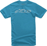 ALPINESTARS BLAZE TEE TURQUOISE/GREY MD 1032-72032-7611-M