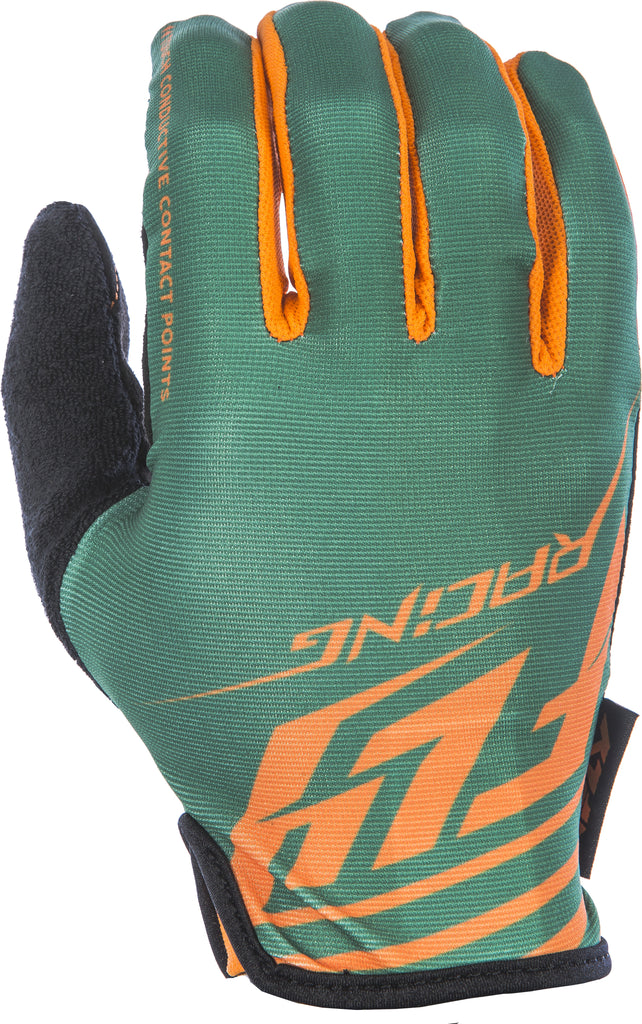 FLY RACING MEDIA GLOVES GREEN/ORANGE SZ 12 350-07512-atv motorcycle utv parts accessories gear helmets jackets gloves pantsAll Terrain Depot