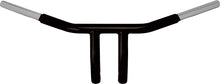 Load image into Gallery viewer, WILD 1 CHUBBY DRAG BAR 6" BUILTIN PULLBACK RISERS BLK WO500B