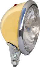 Load image into Gallery viewer, PAUGHCO SOLID BRASS HEADLIGHT W/CHROME RING 1300BRC