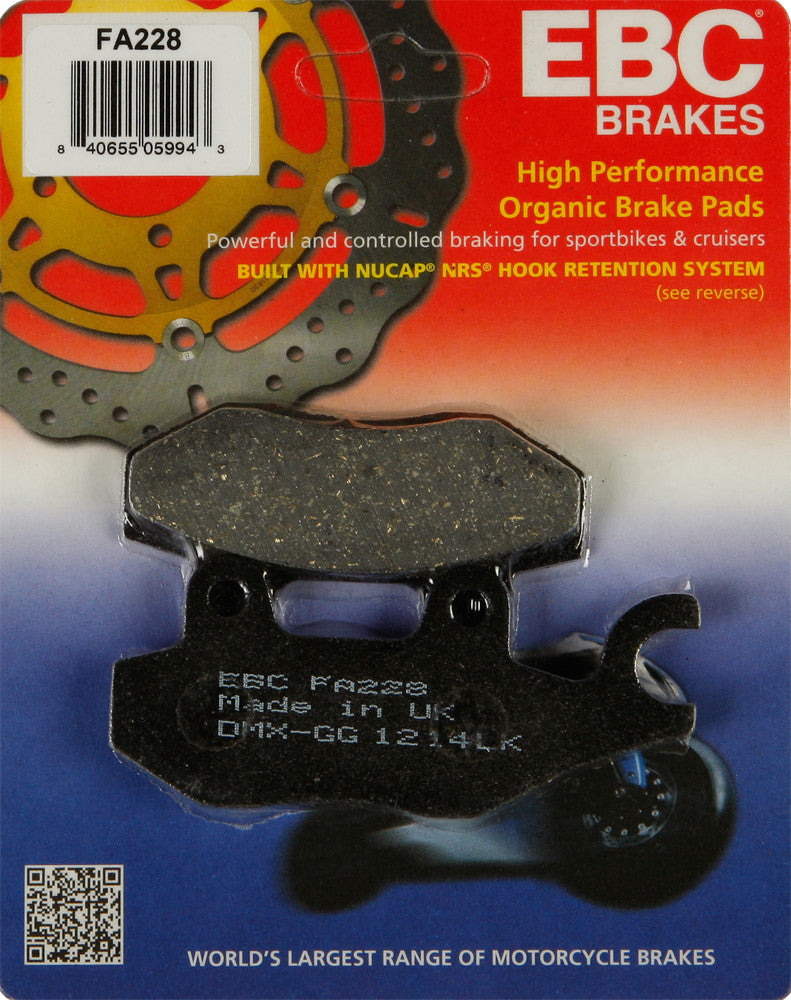 EBC BRAKE PADS FA228-atv motorcycle utv parts accessories gear helmets jackets gloves pantsAll Terrain Depot