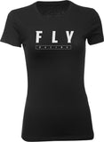 FLY RACING FLY WOMEN'S LOGO TEE BLACK 2X 356-04602X