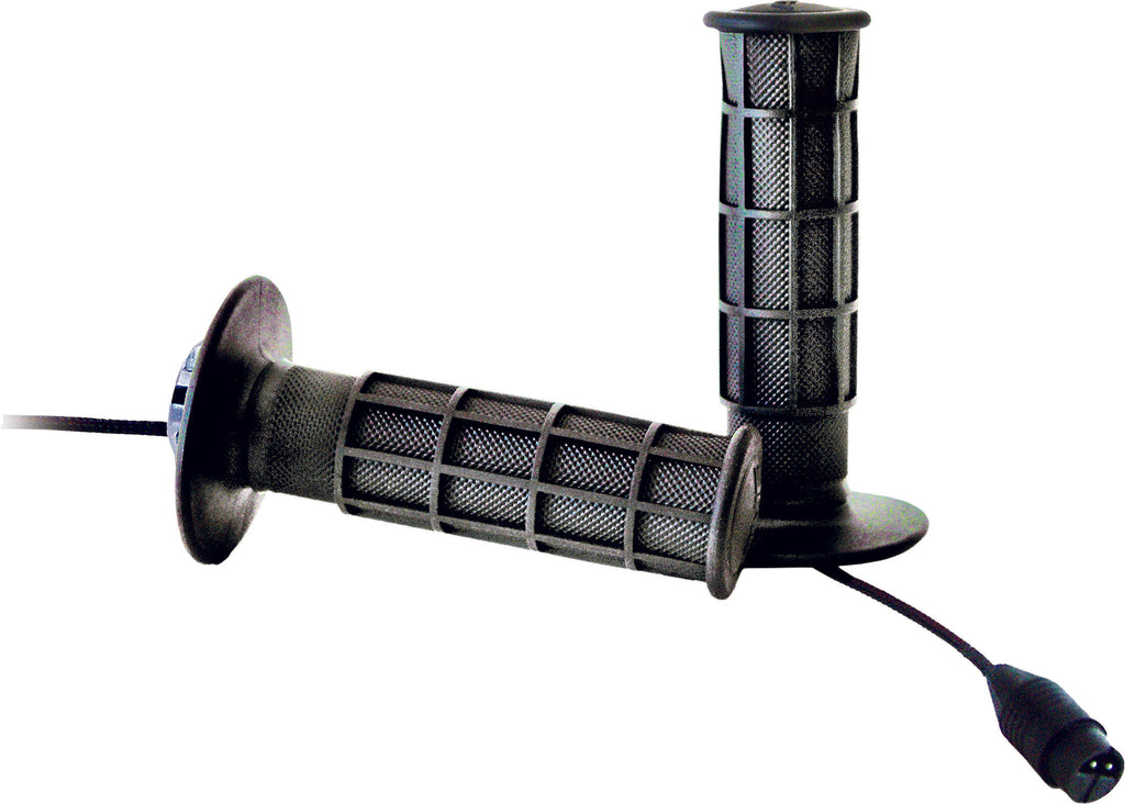 A'ME HEATED FULL WAFFLE GRIPS BLACK AGHMCFWB17-atv motorcycle utv parts accessories gear helmets jackets gloves pantsAll Terrain Depot