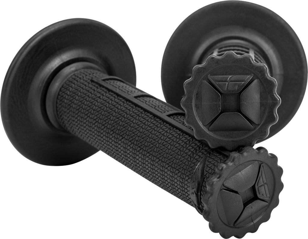 FLY RACING CONTROL MX GRIPS BLACK HALF WAFFLE 011940313A