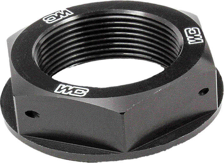 WORKS STEERING STEM NUT (BLACK) 24-370
