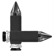 Load image into Gallery viewer, AVON FLY BY WIRE THROTTLE MEMORY FOAM GRIP CHROME MF-63B-CH-FL-SP