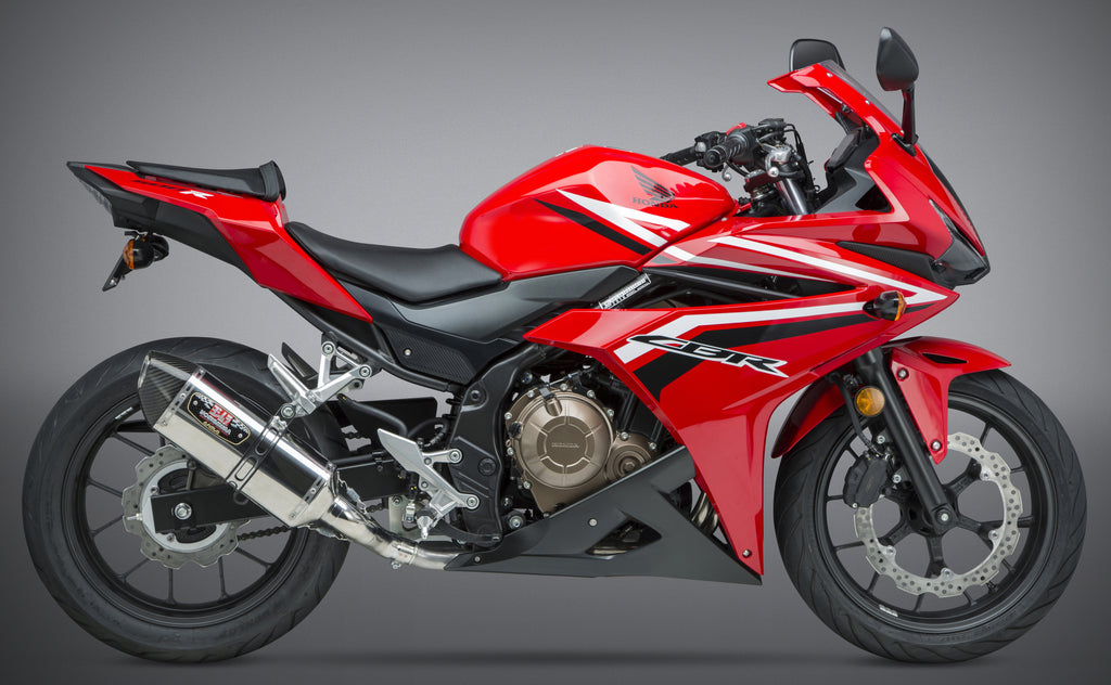 YOSHIMURA EXHAUST SIGNATURE R-77 SLIP-ON SS-SS-CF 12551E0520