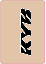 Load image into Gallery viewer, D'COR UPPER FORK DECAL KYB BLACK 40-80-103