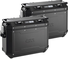Load image into Gallery viewer, GIVI OBKN37B OUTBACK 37 LITER SIDE CASES BLACK L&amp;R OBKN37BPACK2A