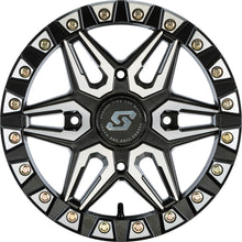 Load image into Gallery viewer, SEDONA SPLIT 6 BDLK WHEEL 15X6 4/156 5+1 (+38MM) BLACK/MACHINED A72M-56056+38S