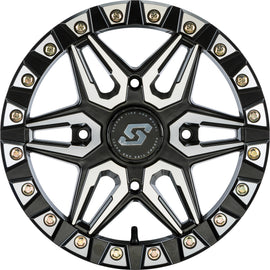 SEDONA SPLIT 6 BDLK WHEEL 15X6 4/156 5+1 (+38MM) BLACK/MACHINED A72M-56056+38S