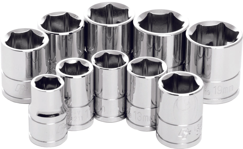 PERFORMANCE 10 PC 3/8" MET SOCKET SET SHALLOW W38202