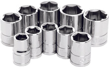 Load image into Gallery viewer, PERFORMANCE 10 PC 3/8" MET SOCKET SET SHALLOW W38202
