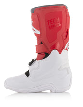 Load image into Gallery viewer, ALPINESTARS YOUTH TECH 7S BOOTS WHITE/RED/GREY SZ 07 2015017-238-7