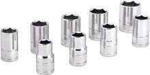 Load image into Gallery viewer, PERFORMANCE 9 PC 1/2" MET SOCKET SET SHALLOW W32202