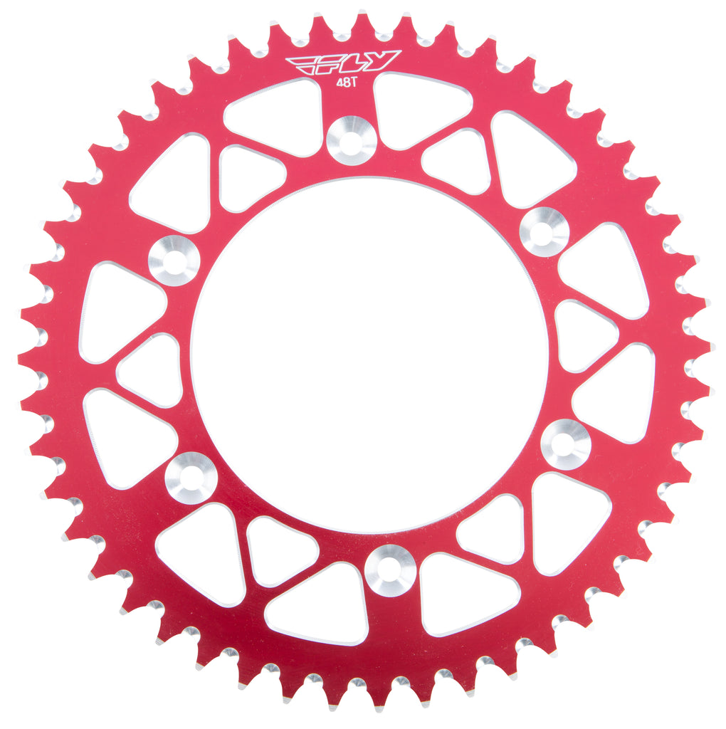 FLY RACING SPROCKET REAR 48T RED 225-48 RED-atv motorcycle utv parts accessories gear helmets jackets gloves pantsAll Terrain Depot