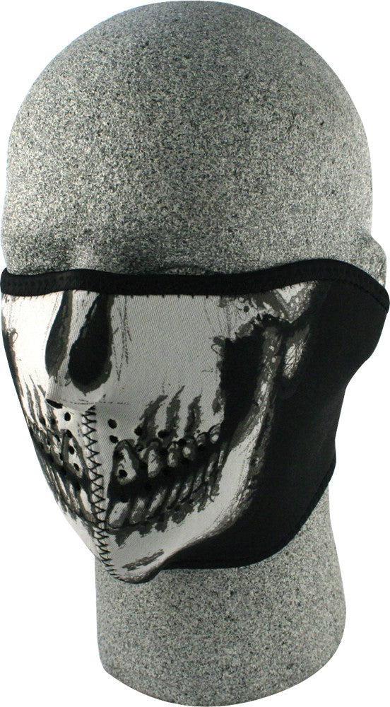 ZAN HALF FACE MASK GLOW-IN-THE-DARK SKULL WNFM002HG-atv motorcycle utv parts accessories gear helmets jackets gloves pantsAll Terrain Depot