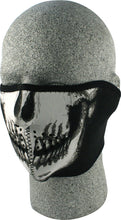 Load image into Gallery viewer, ZAN HALF FACE MASK GLOW-IN-THE-DARK SKULL WNFM002HG-atv motorcycle utv parts accessories gear helmets jackets gloves pantsAll Terrain Depot