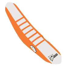 Load image into Gallery viewer, D'COR SEAT COVER ORANGE/WHITE ORANGE RIBS KTM SX/F 125-450 30-30-220