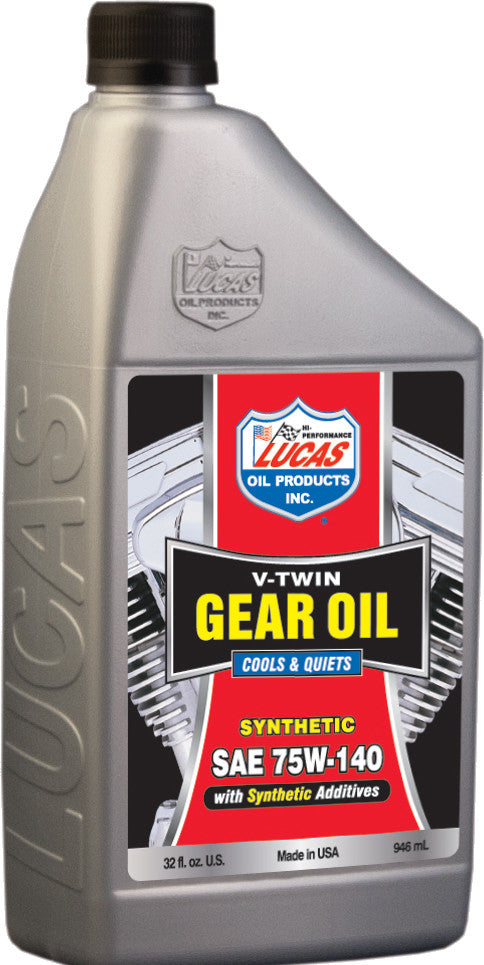 LUCAS V-TWIN GEAR OIL SYNTHETIC 75W-140 1QT 10791