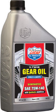 Load image into Gallery viewer, LUCAS V-TWIN GEAR OIL SYNTHETIC 75W-140 1QT 10791