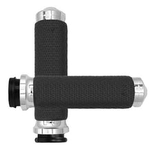 Load image into Gallery viewer, AVON FLY BY WIRE THROTTLE MEMORY FOAM GRIP CHROME MF-63-CH-FLY