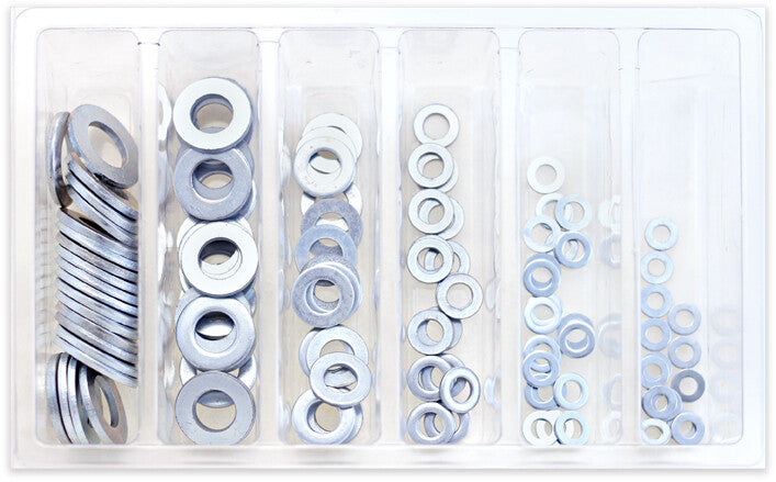 BOLT FLAT WASHER ASSORTMENT 120 PIECE KIT SV-FLWSH