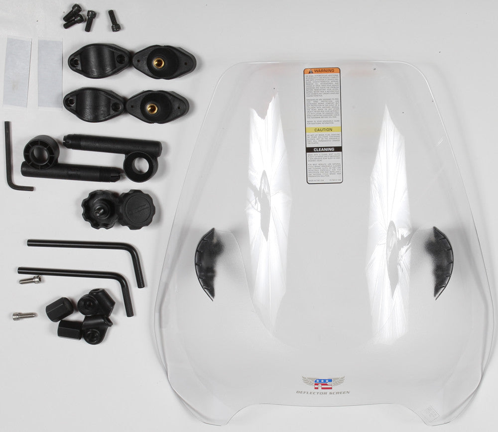 NATIONAL CYCLE DEFLECTOR SCREEN CLEAR 1.25" N25044