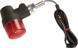 K&S TURN SIGNAL STYLE 3 BLACK W/RED LENS 25-8636