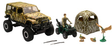 Load image into Gallery viewer, NEW-RAY REPLICA 1:18 JEEP WRANGLER DUCK HUNTING PLAY SET 76556