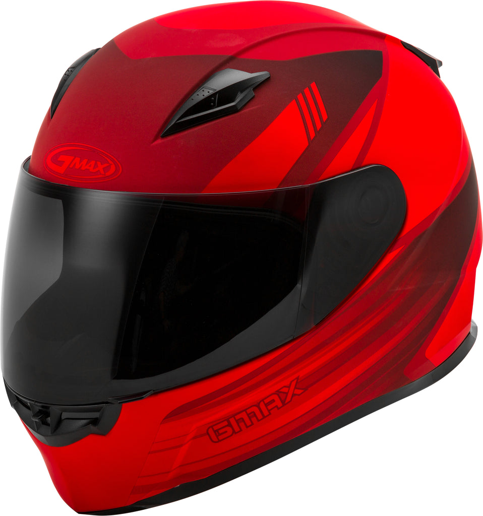 GMAX FF-49 FULL-FACE DEFLECT HELMET MATTE RED/BLACK SM G1494034