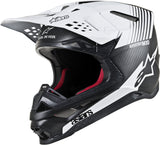 ALPINESTARS S.TECH M10 DYNO HELMET MATTE BLACK/WHITE 2X 8301119-1301-2X
